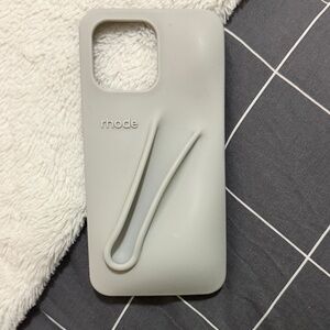 RHODE Light Gray Phone Case with Grip